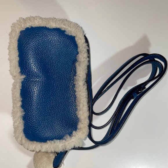 NWT Blue Leather Coach Crossbody Purse - Picture 3 of 6